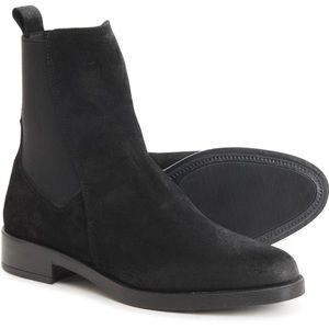 NWT EMANUELE CRASTO Made in Italy Chelsea Boots - Black Suede (For Women)